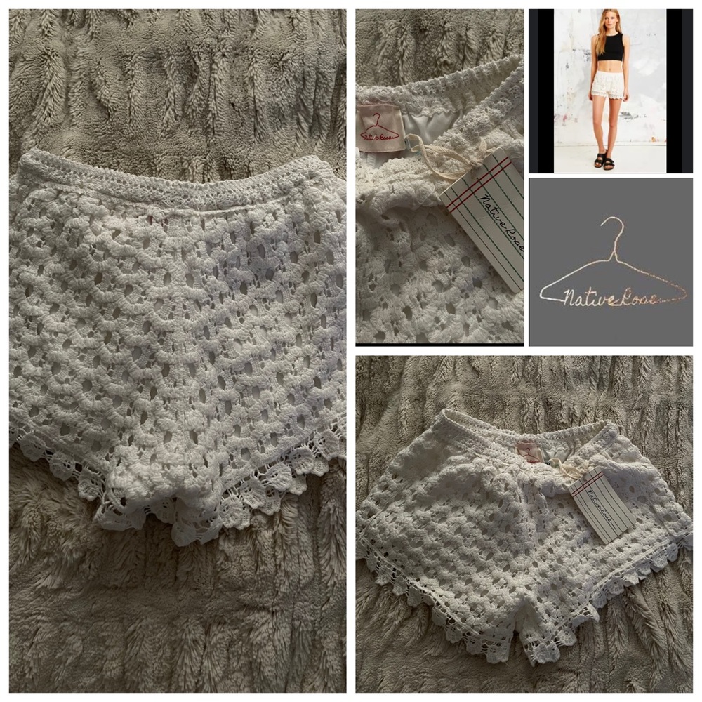 Native Rose White Shorts.